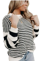 Women's Outerwear – Striped Knit Sweater | Image & Stylez